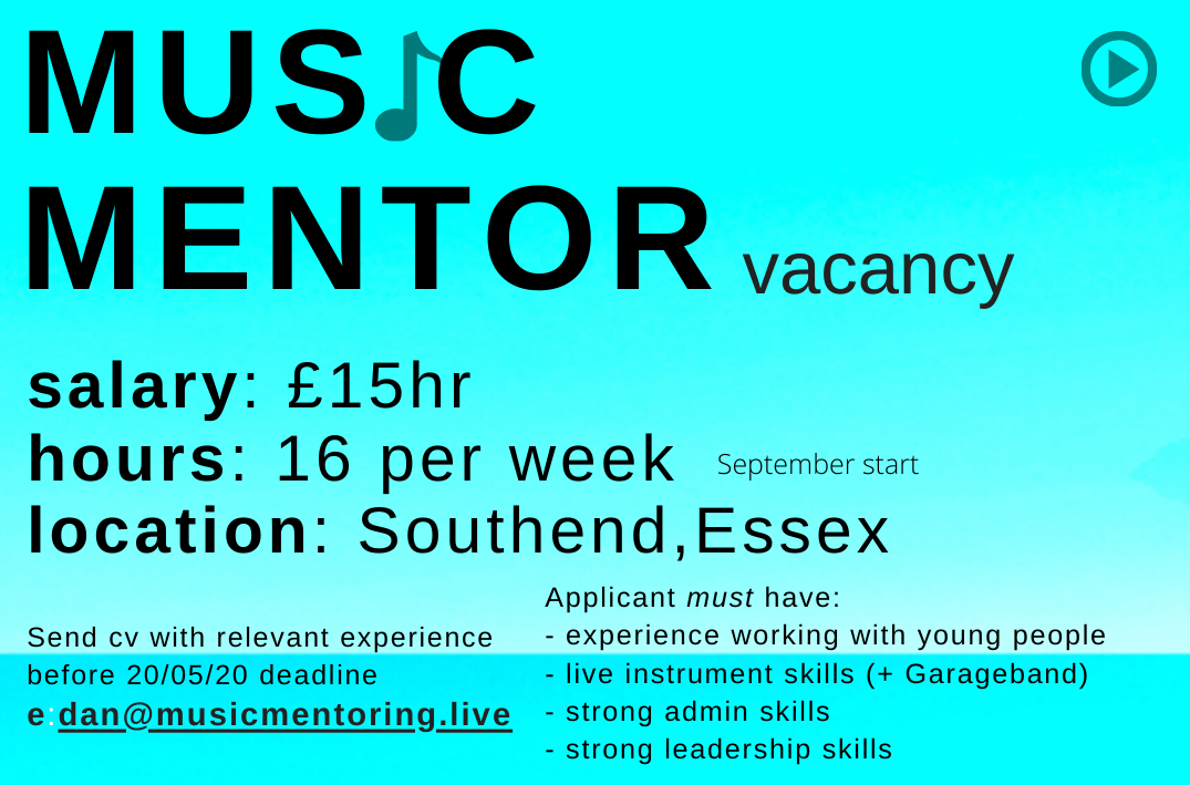Job: Music Mentoring are looking for a Music Mentor