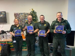 East of England Ambulance Crews receive thanks, chocolates and prayers from Love Southend