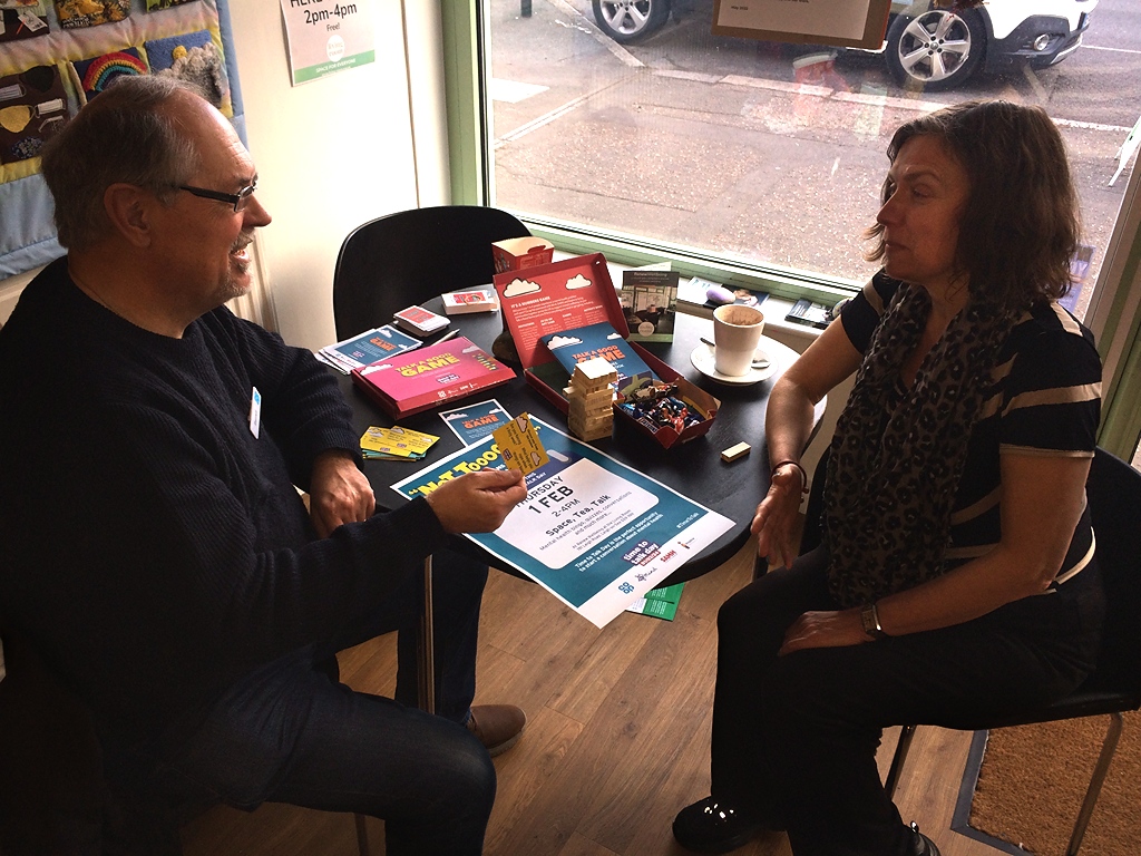 Time to Talk Day visits Renew Wellbeing at the Living Room, Leigh-on-Sea