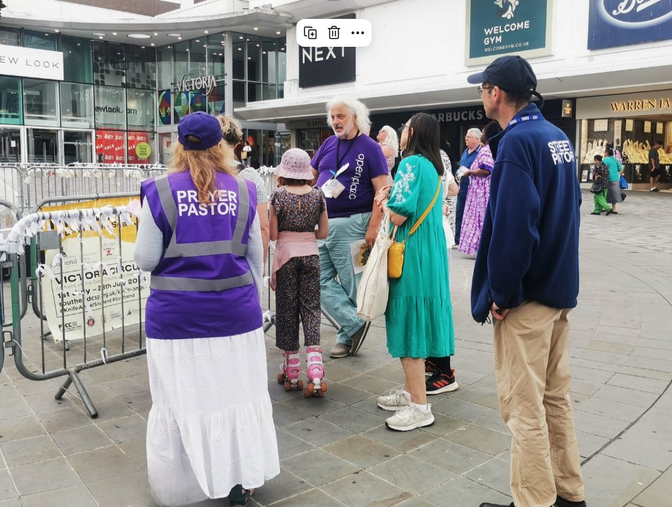 Southend Street & Prayer Pastors asked to lead Walk of Peace and Remembrance as part of Farewell to the Knife Angel