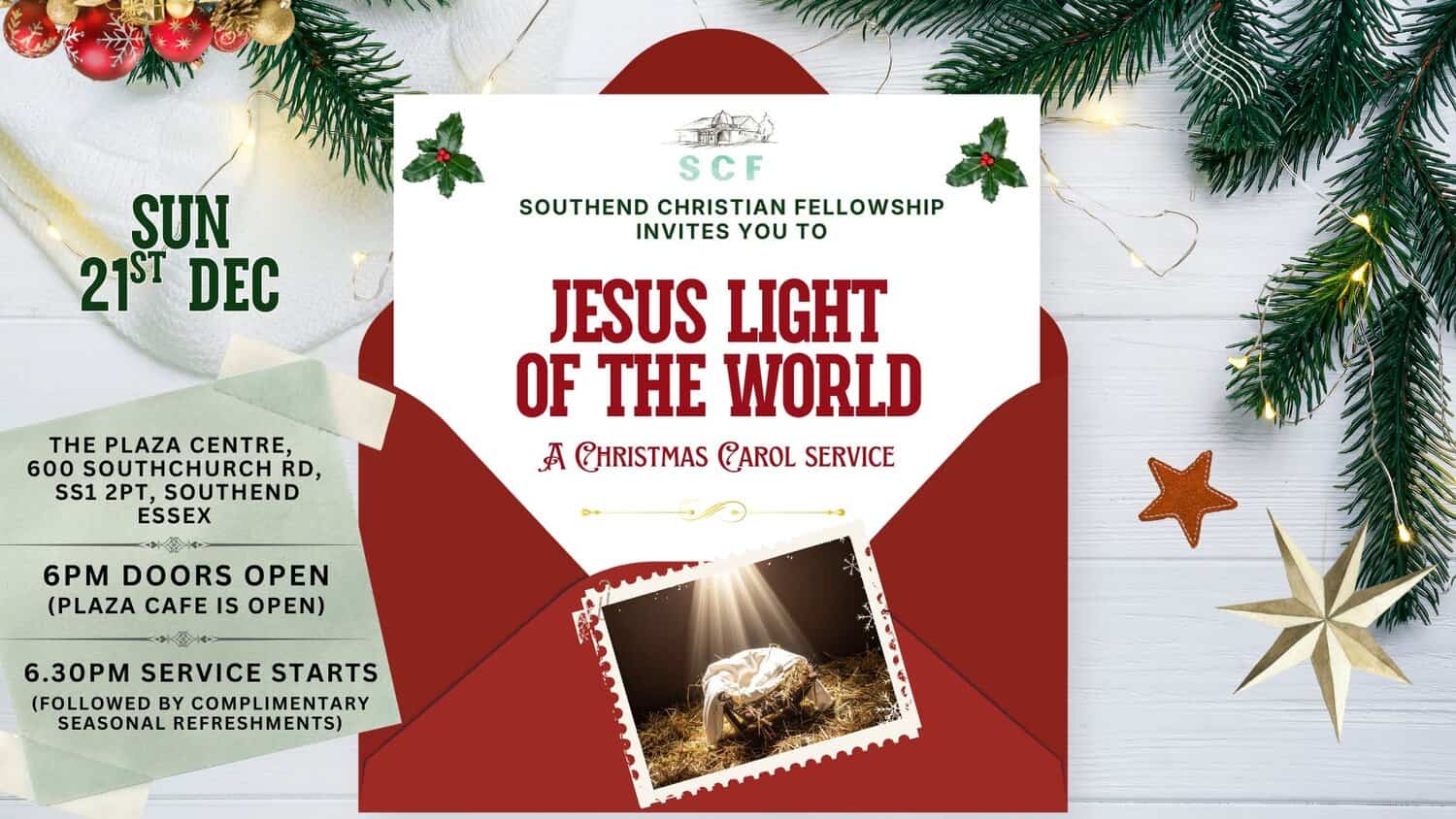 Jesus Light of the World Carol Service