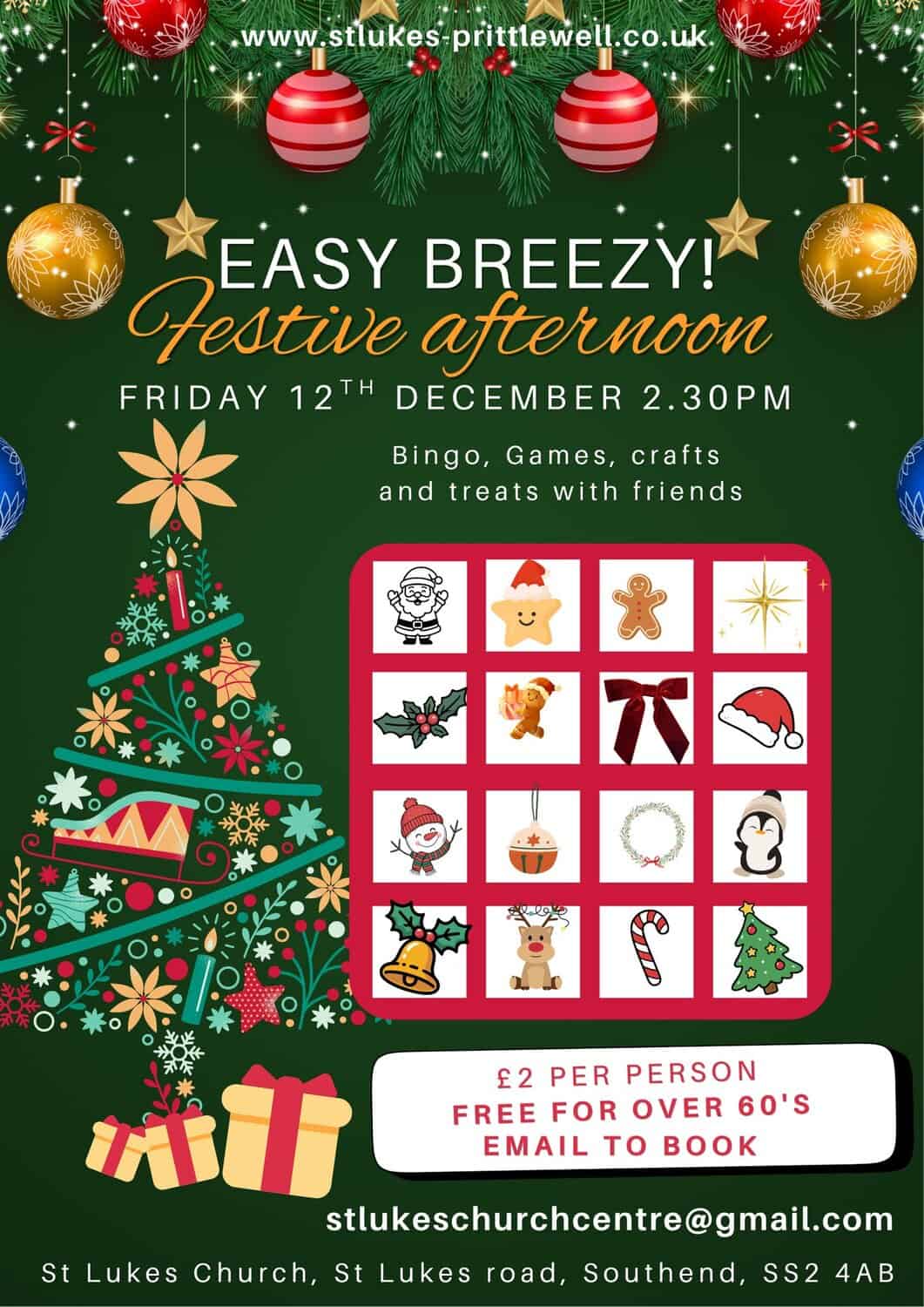 Festive Easy Breezy Poster