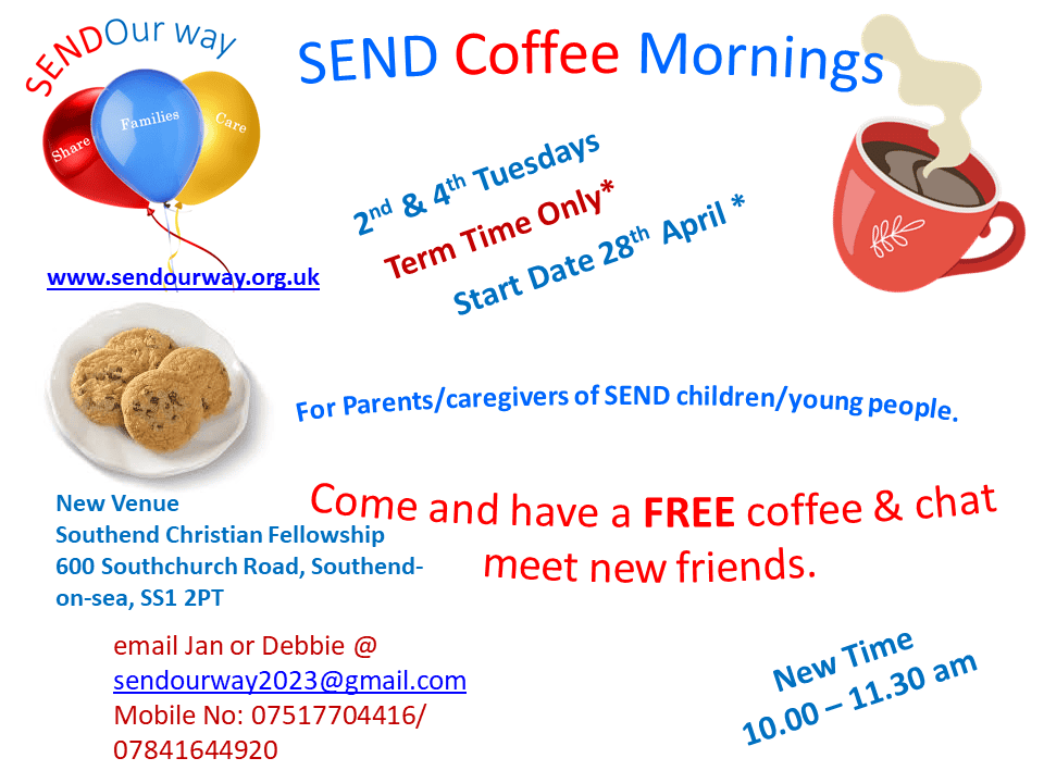 SEND Parents and Caregivers Coffee Morning