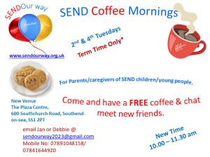 SEND Coffee Morning